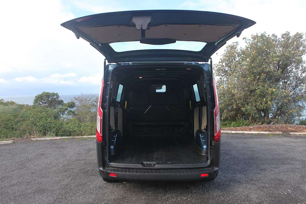 There is a claimed 7.2 cubic metres of load space in the short-wheelbase Transit Custom.